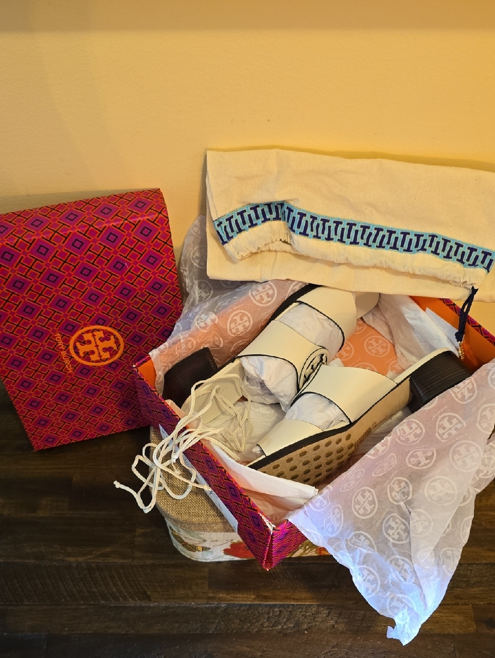 Tory Burch Bombe Miller Heel Sandals - Picture 14 of 14
